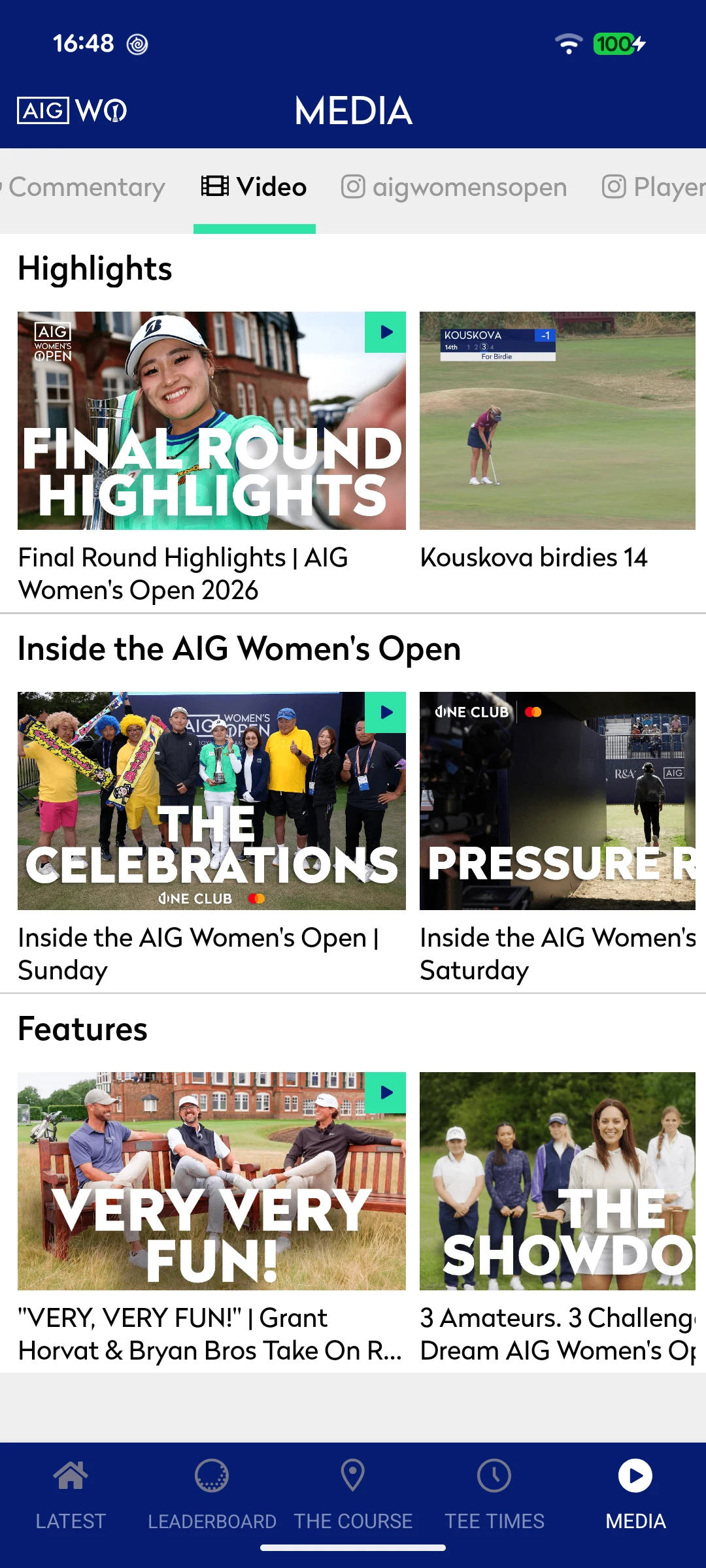 AIG Women's Open screenshot