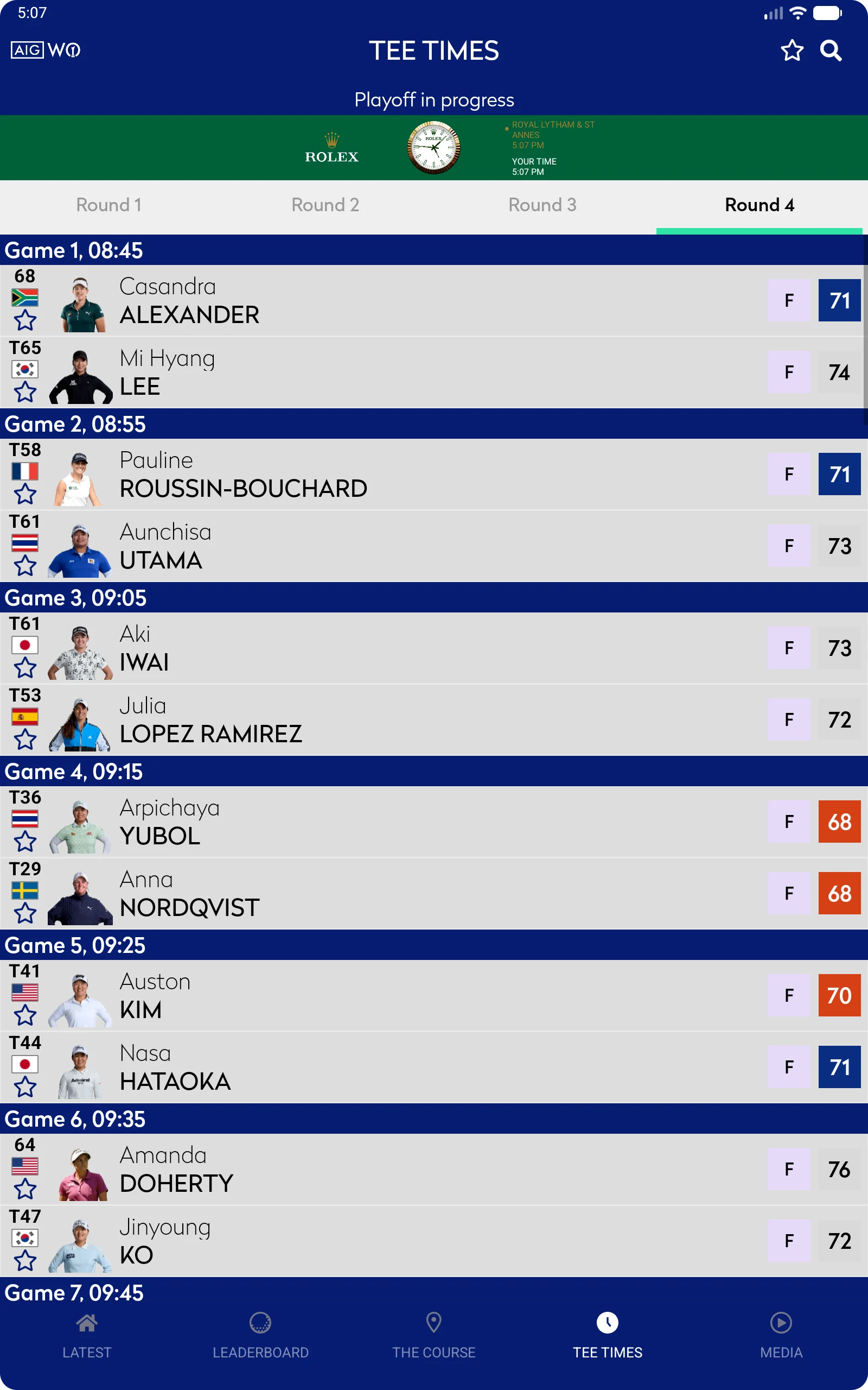 AIG Women's Open screenshot