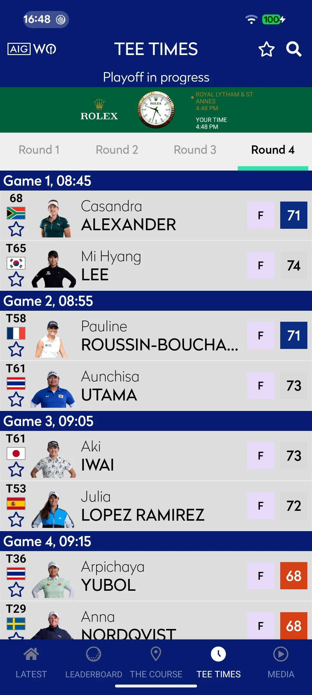 AIG Women's Open screenshot